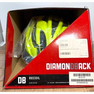 Diamondback Recoil Flash Yellow Mountain Bike Helmet With Adjustable Fit & Venti